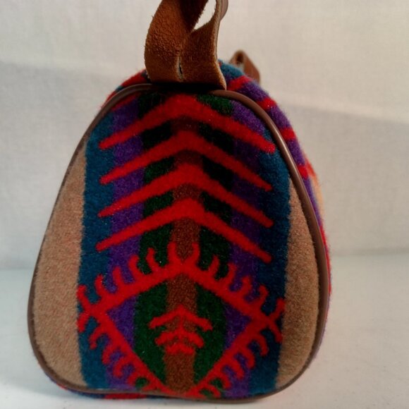 Vintage Pendleton Travel Pouch Cosmetic Toiletry Bag Zip Up Southwestern Wool - Picture 4 of 16